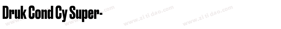Druk Cond Cy Super字体转换